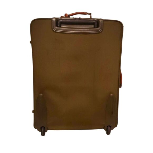 HARTMANN 21' Tweed & Leather Rolling Luggage Bag - Picture 3 of 11